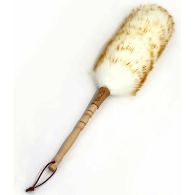 Hoopzi - Dusters with Solid Wooden Handle, Flexible Head, Anti-Static, Comfortable Grips 18.9 inchs Long Feather Duster for Office, Home and Car etc. Hoopzi - Dusters with Solid Wooden Handle, Flexible Head, Anti-Static, Comfortable Grips 18.9 inchs Long Feather Duster for Office, Home and Car etc.