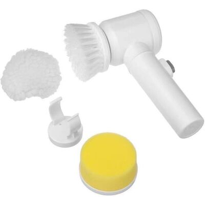 Odipie - Electric Rotary Cleaner, Rechargeable Handheld Cleaning Brush with 3 Replaceable Brush Heads, Electric Scrubber Broom for Wall Bathtub Odipie - Electric Rotary Cleaner, Rechargeable Handheld Cleaning Brush with 3 Replaceable Brush Heads, Electric Scrubber Broom for Wall Bathtub