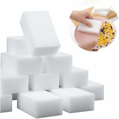 TRIMEC Eponge Eponge de nettoyage magique, 100 paquets d'éponges en mélamine épaisses et durables, éponges de nettoyage pour la cuisine, nettoyant ménager TRIMEC Eponge Eponge de nettoyage magique, 100 paquets d'éponges en mélamine épaisses et durables, éponges de nettoyage pour la cuisine, nettoyant ménager