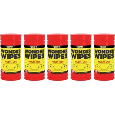Everbuild Wonder Wipes - 500 Multi-Use Cleaning Wipes Tub Everbuild Wonder Wipes - 500 Multi-Use Cleaning Wipes Tub
