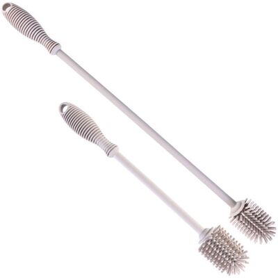 SNQ Giant Silicone Bottle Brush, Bottle Cleaner, Water Bottle Brush, Cleaning Brush, Dishwashing Brush, Jug Brush, Thermos Brush (Grey) SNQ Giant Silicone Bottle Brush, Bottle Cleaner, Water Bottle Brush, Cleaning Brush, Dishwashing Brush, Jug Brush, Thermos Brush (Grey)