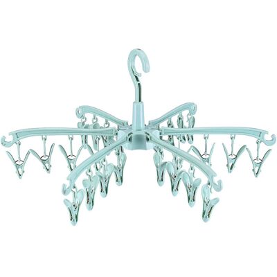 CSPARKV Indoor Outdoor Laundry Drying Rack, Green 24 Pegs Foldable Hanging Clothes Dryer, Rotatable Sock Dryer, for Cloth Diapers, Bras, Towel, Underwear, CSPARKV Indoor Outdoor Laundry Drying Rack, Green 24 Pegs Foldable Hanging Clothes Dryer, Rotatable Sock Dryer, for Cloth Diapers, Bras, Towel, Underwear,