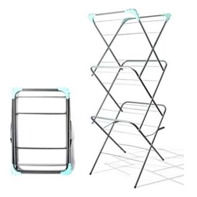 Garden Mile 3 Tier Foldable White Clothes Dryer Airer Garden Mile 3 Tier Foldable White Clothes Dryer Airer