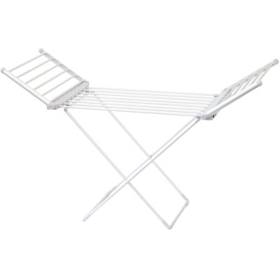 Oypla - Electrical Extendable Heated Folding Clothes Horse Airer Dryer With Heated Wings Oypla - Electrical Extendable Heated Folding Clothes Horse Airer Dryer With Heated Wings