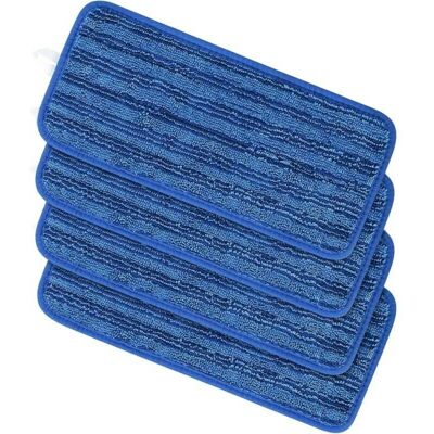 SNQ Pack of 4 reusable cloths for Swiffer WetJet, replacement cloths for Swiffer WetJet mop, washable microfiber mops for cleaning dry or wet floors (4 SNQ Pack of 4 reusable cloths for Swiffer WetJet, replacement cloths for Swiffer WetJet mop, washable microfiber mops for cleaning dry or wet floors (4