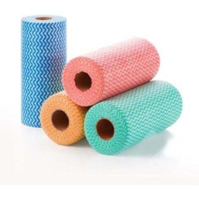 Pack of 4 rolls of disposable cleaning cloths - Non-woven disposable cleaning cloths - For kitchen, dining table Pack of 4 rolls of disposable cleaning cloths - Non-woven disposable cleaning cloths - For kitchen, dining table