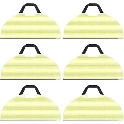 WOIYIC Pack of 6 replacement cleaning cloths for Shark RV2610WA AV2610WA AI Ultra 2-in-1 robot vacuum cleaner, microfiber mop cloths for Shark AI Ultra WOIYIC Pack of 6 replacement cleaning cloths for Shark RV2610WA AV2610WA AI Ultra 2-in-1 robot vacuum cleaner, microfiber mop cloths for Shark AI Ultra