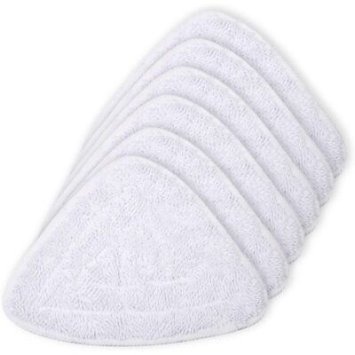 TEHTUY Pack of 6 Replacement Cloths for Vileda Hot Spray Steam Cleaner - White TEHTUY Pack of 6 Replacement Cloths for Vileda Hot Spray Steam Cleaner - White