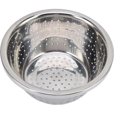 STUNACY Vegetable Washing Basket Rustproof Multifunction Stainless Steel Colander For Kitchen Household Silver18cm STUNACY Vegetable Washing Basket Rustproof Multifunction Stainless Steel Colander For Kitchen Household Silver18cm