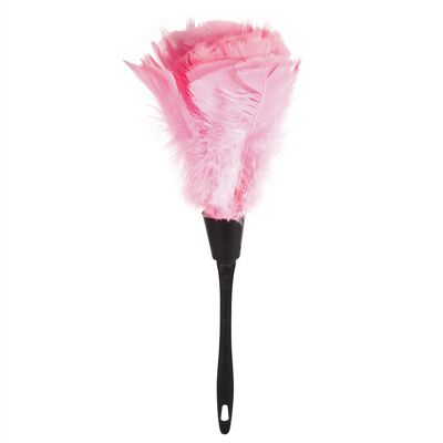 STUNACY Soft Turkey Feather Duster Brush With Black Handle Home Furniture Car Cleaning Tools (pink) STUNACY Soft Turkey Feather Duster Brush With Black Handle Home Furniture Car Cleaning Tools (pink)