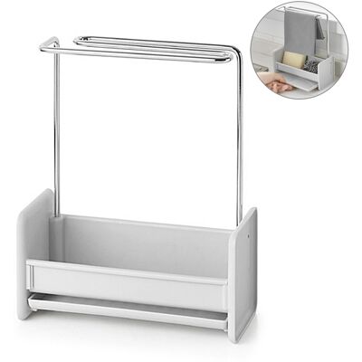 STUNACY Stainless Steel Drain Rack Cleaning Tool Storage Rack For Kitchen STUNACY Stainless Steel Drain Rack Cleaning Tool Storage Rack For Kitchen