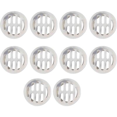 PUNNYB Stainless Steel Round Grid Floor Drain Cover 10 Pcs For PUNNYB Stainless Steel Round Grid Floor Drain Cover 10 Pcs For
