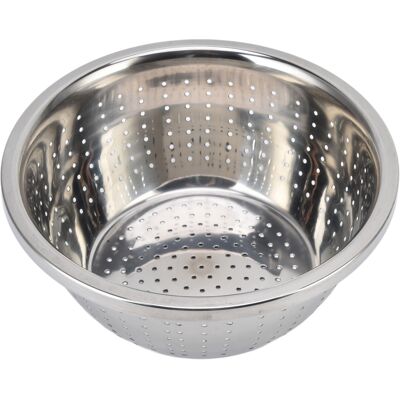 STUNACY Vegetable Washing Basket Rustproof Multifunction Stainless Steel Colander For Kitchen Household Silver22cm STUNACY Vegetable Washing Basket Rustproof Multifunction Stainless Steel Colander For Kitchen Household Silver22cm