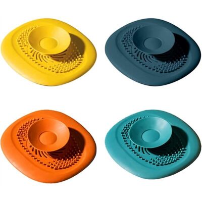OEM Set Of 4 Universal Silicone Drain Plugs For Bathtubs, Floor Protection Filters, Laundry Rooms, Kitchens And Bathrooms (4 Colors) OEM Set Of 4 Universal Silicone Drain Plugs For Bathtubs, Floor Protection Filters, Laundry Rooms, Kitchens And Bathrooms (4 Colors)