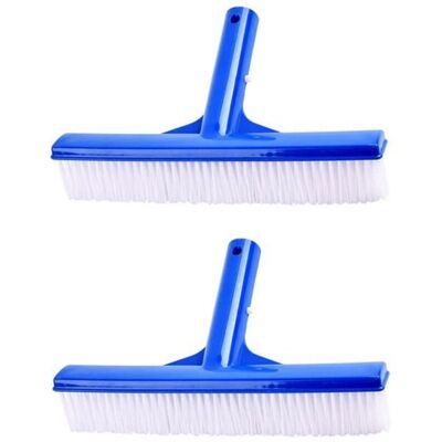 OUTHWAITE 2-piece Pool Brush Set With Plastic Cleaning Head, Wall Brush, And Scrubber. OUTHWAITE 2-piece Pool Brush Set With Plastic Cleaning Head, Wall Brush, And Scrubber.