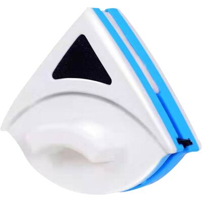 STUNACY Magnetic Window Cleaner Blue Triangle Shape Single Sided Magnetic Glass Wiper Washing Brush Tool P3‑8mm STUNACY Magnetic Window Cleaner Blue Triangle Shape Single Sided Magnetic Glass Wiper Washing Brush Tool P3‑8mm