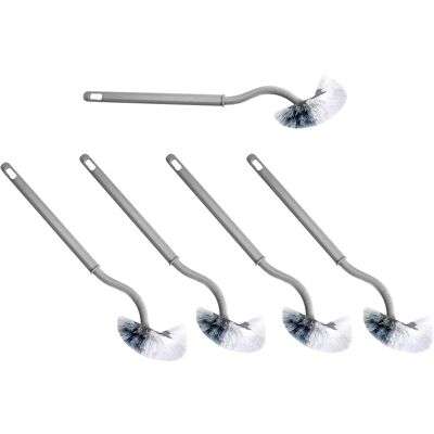 PUNNYB Toilet Cleaning Brushes With Curved Pp Handle And Angled PUNNYB Toilet Cleaning Brushes With Curved Pp Handle And Angled