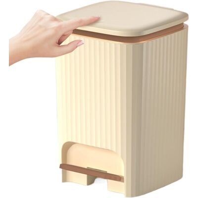 PUNNYB Pedal Bin Waste Container With Lid Silent Trash Can Push To PUNNYB Pedal Bin Waste Container With Lid Silent Trash Can Push To