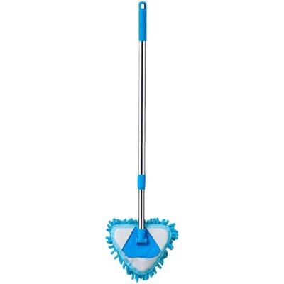 STUNACY Triangle Cleaning Mop 180 Degree Rotatable Adjustable Triangle Cleaning Mop Tool With Long Handle STUNACY Triangle Cleaning Mop 180 Degree Rotatable Adjustable Triangle Cleaning Mop Tool With Long Handle