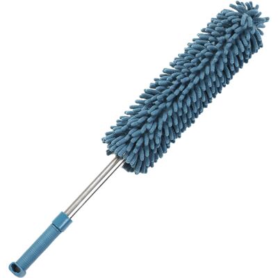 STUNACY Hand Duster Detachable Washable Chenille Stainless Steel Extendable Cleaning Hand Duster For Home Bed Desktop Dark Blue STUNACY Hand Duster Detachable Washable Chenille Stainless Steel Extendable Cleaning Hand Duster For Home Bed Desktop Dark Blue