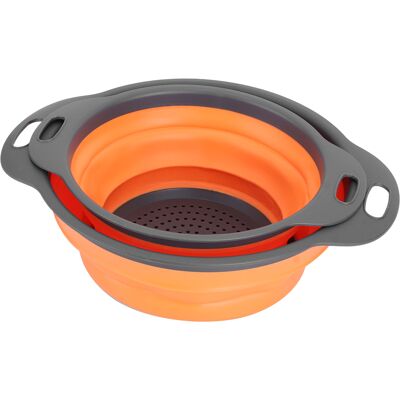 STUNACY Foldable Drain Basket Colander Fruit Vegetable Washing Basket Strainer Kitchen Accessories(orange Ls) STUNACY Foldable Drain Basket Colander Fruit Vegetable Washing Basket Strainer Kitchen Accessories(orange Ls)
