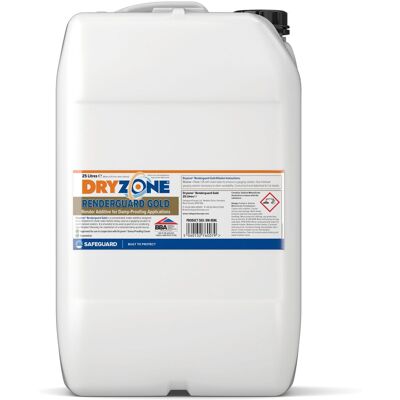 Dryzone Renderguard Gold 25l - Salt-neutraliser For Internal Walls Dryzone Renderguard Gold 25l - Salt-neutraliser For Internal Walls