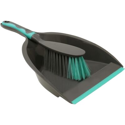 JVL - Kehrschaufel und Besen - Gray - Dustpan and brush set JVL - Kehrschaufel und Besen - Gray - Dustpan and brush set