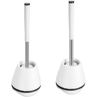 PUNNYB Of 2 Toilet Brushes Toilet Cleaning Dusting Brush And Holder PUNNYB Of 2 Toilet Brushes Toilet Cleaning Dusting Brush And Holder