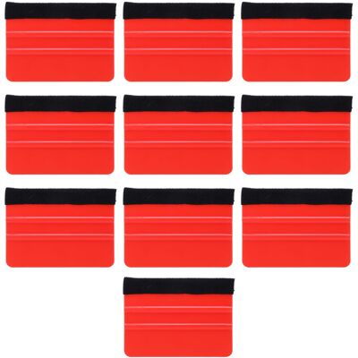 STUNACY 10pcs Car Vinyl Scraper Scratch Resistant Professional Vinyl Felt Squeegee For Vinyl Film Packaging Electronic Repair Red STUNACY 10pcs Car Vinyl Scraper Scratch Resistant Professional Vinyl Felt Squeegee For Vinyl Film Packaging Electronic Repair Red