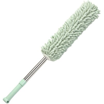 STUNACY Hand Duster Detachable Washable Chenille Stainless Steel Extendable Cleaning Hand Duster For Home Bed Desktop Light Green STUNACY Hand Duster Detachable Washable Chenille Stainless Steel Extendable Cleaning Hand Duster For Home Bed Desktop Light Green