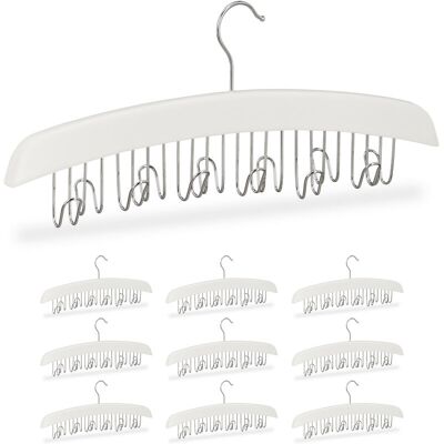 Relaxdays Set 10 Perchas Cinturones 12 Ganchos - Clothes Hangers Relaxdays Set 10 Perchas Cinturones 12 Ganchos - Clothes Hangers