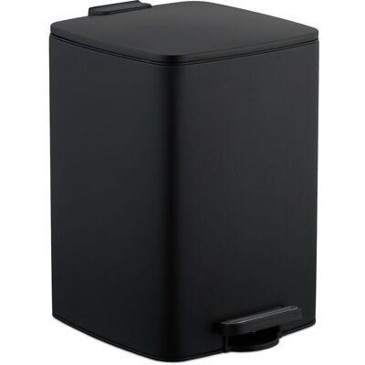 Relaxdays - Kitchen Pedal Bin, 20 Litres, Removable Inner Bucket, with Rubbish Bag Liners, Waste Disposal, Iron, Black Relaxdays - Kitchen Pedal Bin, 20 Litres, Removable Inner Bucket, with Rubbish Bag Liners, Waste Disposal, Iron, Black