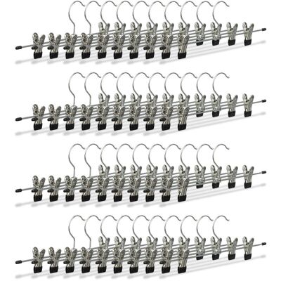 Relaxdays - Adjustable Pants Hangers Set - Clothes Organizer Relaxdays - Adjustable Pants Hangers Set - Clothes Organizer