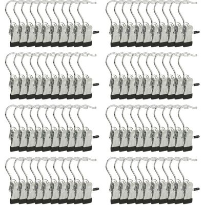 Relaxdays Black and Silver Clothes Hangers and Clips Set - Clothes Hangers and Boot Clips Relaxdays Black and Silver Clothes Hangers and Clips Set - Clothes Hangers and Boot Clips