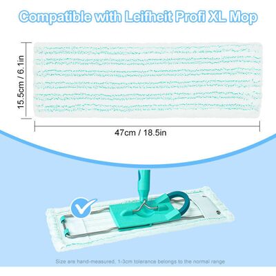 TORMATOR Replacement Mop Heads, Microfiber Mops for Leifheit Clean Twist M Ergo Micro Duo, 5-Piece Mop Refill Heads TORMATOR Replacement Mop Heads, Microfiber Mops for Leifheit Clean Twist M Ergo Micro Duo, 5-Piece Mop Refill Heads