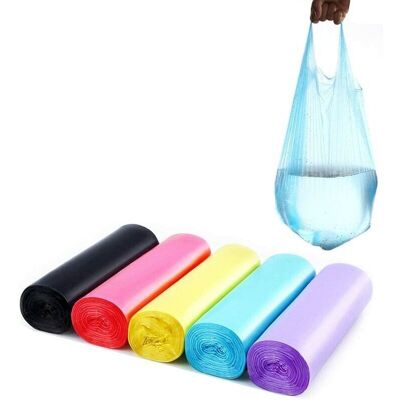 SNQ Rolls of 100 Pcs 20L Garbage Bags with Handles SNQ Rolls of 100 Pcs 20L Garbage Bags with Handles