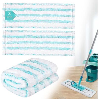 TEHTUY Set of 3 replacement mop heads for Leifheit Profi XL Micro Duo / Profi XL Cotton Plus, quickly removes stains, effective microfiber replacement head TEHTUY Set of 3 replacement mop heads for Leifheit Profi XL Micro Duo / Profi XL Cotton Plus, quickly removes stains, effective microfiber replacement head