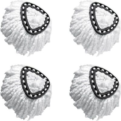 TEHTUY Set of 4 premium replacement mop heads for the 360° rotating magic mop, compatible with Vileda EasyWring and Clean Turbo Classic 2-in-1 replacement TEHTUY Set of 4 premium replacement mop heads for the 360° rotating magic mop, compatible with Vileda EasyWring and Clean Turbo Classic 2-in-1 replacement