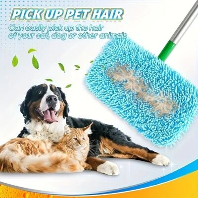 TEHTUY Set of 4 reusable, thick and washable microfiber cleaning pads for cleaning wet and dry hardwood floors. TEHTUY Set of 4 reusable, thick and washable microfiber cleaning pads for cleaning wet and dry hardwood floors.