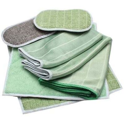 TEHTUY Set of 6 Bamboo Microfiber Cloths - Clean and polish all smooth and delicate surfaces - Glass, car bodywork, ceramic hobs, glasses, screens TEHTUY Set of 6 Bamboo Microfiber Cloths - Clean and polish all smooth and delicate surfaces - Glass, car bodywork, ceramic hobs, glasses, screens