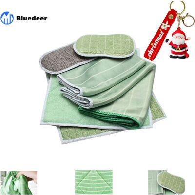 TORMATOR Set of 6 Bamboo Microfiber Cloths for Windows, Mirrors, Tiles, Car Body, Microfiber Bamboo Glass Cleaning, Household Bathroom TORMATOR Set of 6 Bamboo Microfiber Cloths for Windows, Mirrors, Tiles, Car Body, Microfiber Bamboo Glass Cleaning, Household Bathroom