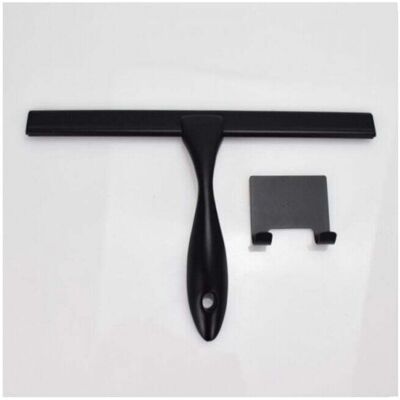 Ymyny - Shower Squeegee - 10 Inch - Matte Black - Multi-Purpose Stainless Steel Squeegee for Bathroom, Shower Doors, Mirrors, Tiles and Car Windows Ymyny - Shower Squeegee - 10 Inch - Matte Black - Multi-Purpose Stainless Steel Squeegee for Bathroom, Shower Doors, Mirrors, Tiles and Car Windows