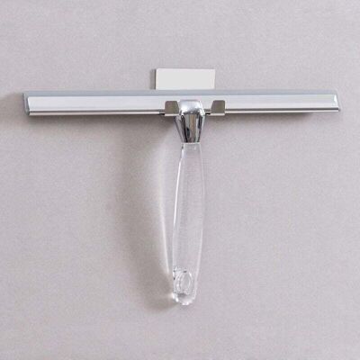 COOCHEER Stainless steel shower cleaner with 30 cm long silicone blade and self-adhesive wall hook for bathroom, kitchen, mirror, car, window and glass, COOCHEER Stainless steel shower cleaner with 30 cm long silicone blade and self-adhesive wall hook for bathroom, kitchen, mirror, car, window and glass,