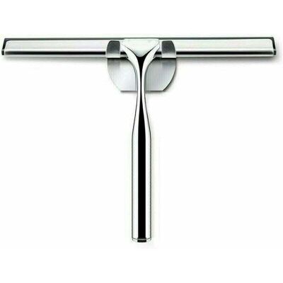 COOCHEER Stainless steel shower squeegee – 25 cm – with silicone edge – for bathrooms, mirrors, windows, tiles and glass COOCHEER Stainless steel shower squeegee – 25 cm – with silicone edge – for bathrooms, mirrors, windows, tiles and glass