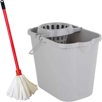 STORM TRADING GROUP 2 x Flock Strip Floor Mop Super Absorbent With Flock Head & Handle STORM TRADING GROUP 2 x Flock Strip Floor Mop Super Absorbent With Flock Head & Handle