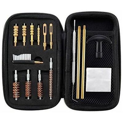 Dewdat - Universal Gun Cleaning Kit .22.357.38.9mm.45 Bronze Gun Brush and Brass Jag Adapter Dewdat - Universal Gun Cleaning Kit .22.357.38.9mm.45 Bronze Gun Brush and Brass Jag Adapter