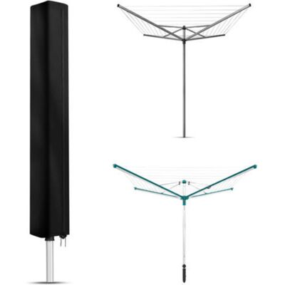 MCBOSON Universal Rotary Washing Line Cover, Waterproof Rotary Airer Cover for Clothes Line Protection, 210D Oxford Airer Cover(160x15x15cm) MCBOSON Universal Rotary Washing Line Cover, Waterproof Rotary Airer Cover for Clothes Line Protection, 210D Oxford Airer Cover(160x15x15cm)