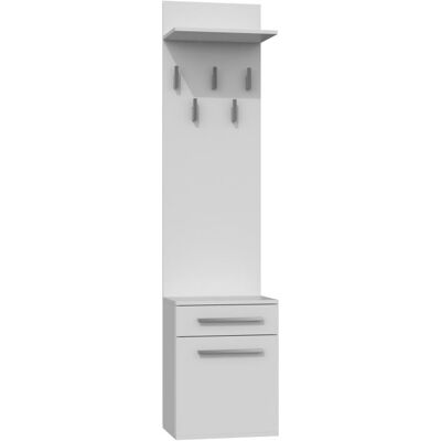 HUCOCO Vioni Wall Wardrobe - Modern, Practical Storage - White HUCOCO Vioni Wall Wardrobe - Modern, Practical Storage - White