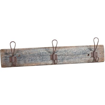 Dark wood Wall Coat Hook - Handmade, Natural varnish, 3 hooks Dark wood Wall Coat Hook - Handmade, Natural varnish, 3 hooks