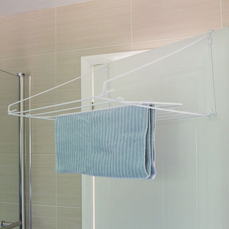 JVL - Over Door Utility Clothes Washing Laundry Dryer Balcony Airer
